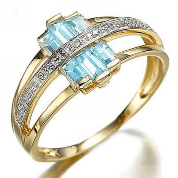 wedding rings suohuan size 6-10 charm women sky blue zirconer stone crystal gold filled female anniversary finger jewellery gift, Slivery;golden
wedding rings suohuan size 6-10 charm women sky blue zirconer stone crystal gold filled female anniversary finger jewellery gift, Slivery;golden