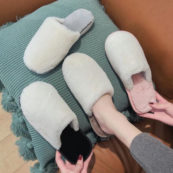 slippers 2021 faux fur home women outdoor shoes winter indoor couples warm plush slides fluffy cotton flip flops, Black
slippers 2021 faux fur home women outdoor shoes winter indoor couples warm plush slides fluffy cotton flip flops, Black