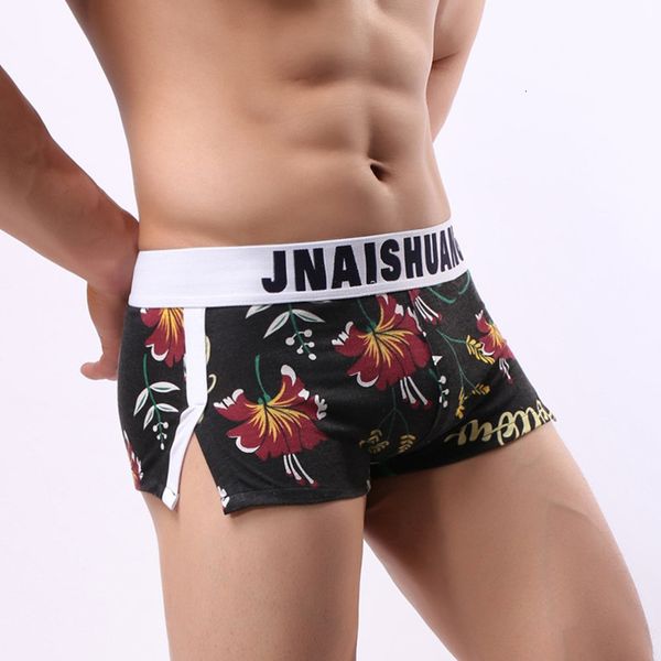 new men's cotton aro pants trend printed loose flat angle underwear, Black;white
new men's cotton aro pants trend printed loose flat angle underwear, Black;white
