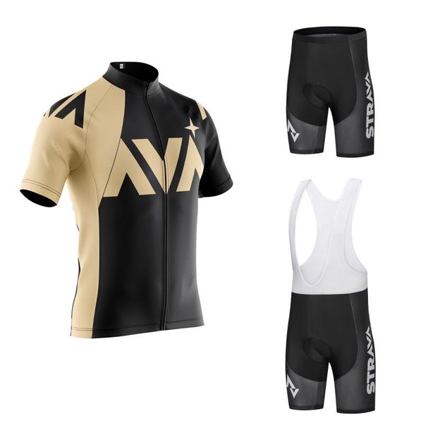 racing sets strava pro team cycling jersey men set bib shorts 2021 summer mountain bike bicycle suit uniform clothes, Black;blue
racing sets strava pro team cycling jersey men set bib shorts 2021 summer mountain bike bicycle suit uniform clothes, Black;blue
