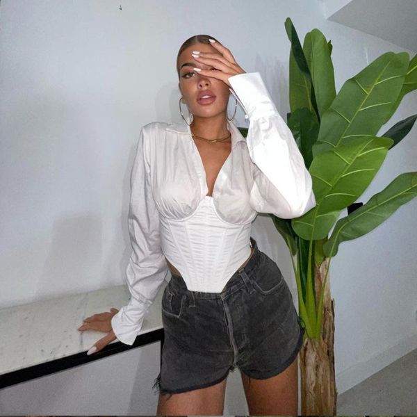women's t-shirt solid deep v-neck long sleeve autumn elegant casual slim crop fashion wild lady tees streetwear, White
women's t-shirt solid deep v-neck long sleeve autumn elegant casual slim crop fashion wild lady tees streetwear, White