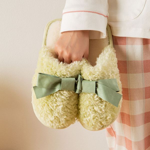 cotton slippers women's autumn and winter plush couple men's home comfortable anti-skid sweet bow cotton, Black
cotton slippers women's autumn and winter plush couple men's home comfortable anti-skid sweet bow cotton, Black