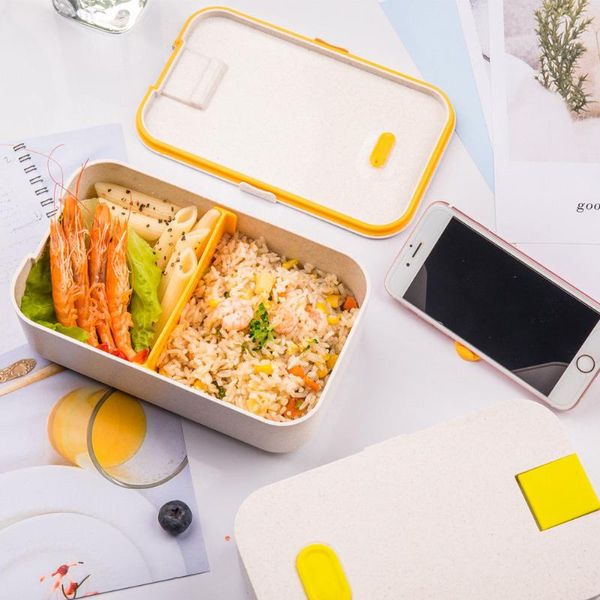 storage boxes & bins 2021 wheat straw lunch box container adult/kid w/spoon 
storage boxes & bins 2021 wheat straw lunch box container adult/kid w/spoon