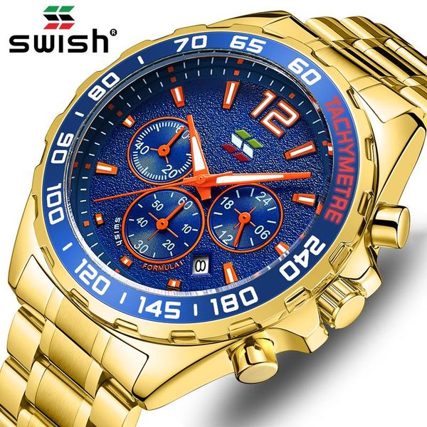 wristwatches 2021 swish luxury mens watches golden stainless steel sport quartz round big dial wristwatch relogio masculino, Slivery;brown
wristwatches 2021 swish luxury mens watches golden stainless steel sport quartz round big dial wristwatch relogio masculino, Slivery;brown