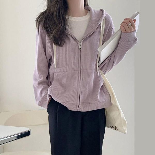 women's hoodies & sweatshirts women oversized autumn casual solid zipper korean loose thin long sleeve hooded drawstring female jacket, Black
women's hoodies & sweatshirts women oversized autumn casual solid zipper korean loose thin long sleeve hooded drawstring female jacket, Black