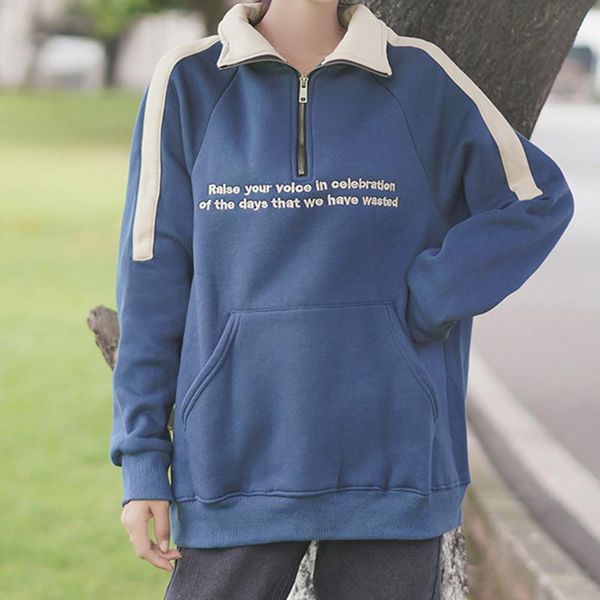 women's hoodies & sweatshirts casual women sweatshirt autumn long sleeve letter printing pullover harajuku turtleneck zipper korean blo, Black
women's hoodies & sweatshirts casual women sweatshirt autumn long sleeve letter printing pullover harajuku turtleneck zipper korean blo, Black