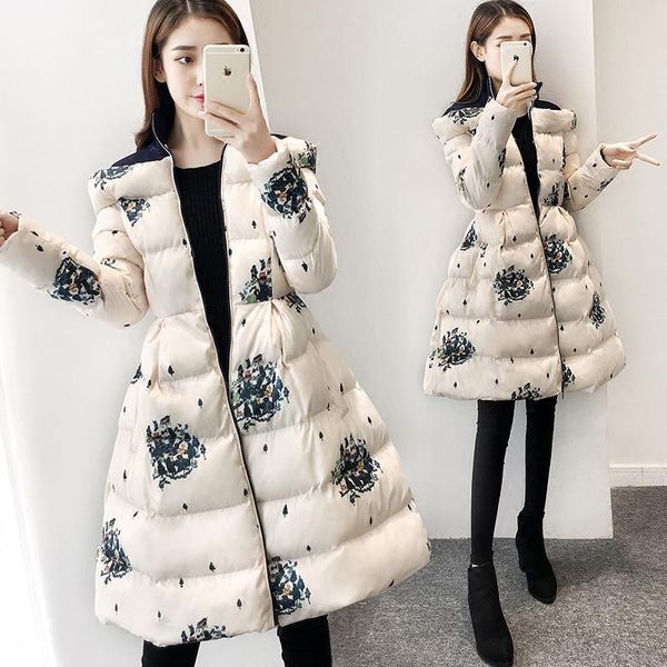 women's trench coats tcyeek 2021 women parka thick wadded jacket female korean floral fit outerwear warm down cotton parkas lw633, Tan;black
women's trench coats tcyeek 2021 women parka thick wadded jacket female korean floral fit outerwear warm down cotton parkas lw633, Tan;black