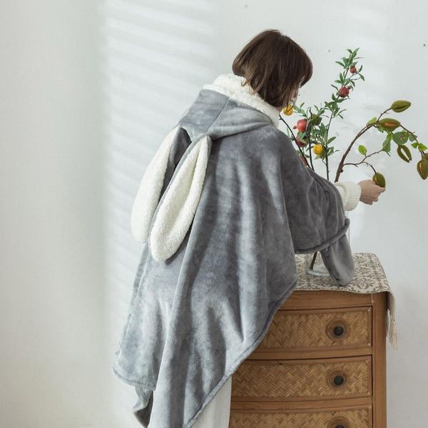 blankets parent-child wearable light oxygen cashmere lamb hooded cloak cute shawl blanket thickening warm office nap 130*120cm
blankets parent-child wearable light oxygen cashmere lamb hooded cloak cute shawl blanket thickening warm office nap 130*120cm
