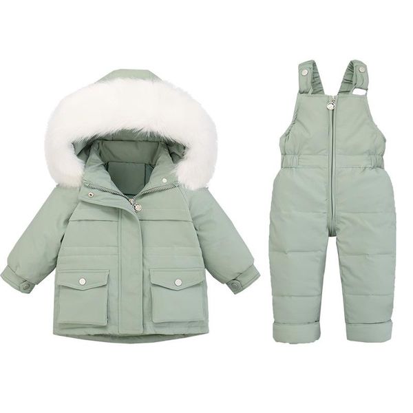 down coat 2021 winter children suit white duck boys girls jackets thickening jacket + pants two piece clothes, Blue;gray
down coat 2021 winter children suit white duck boys girls jackets thickening jacket + pants two piece clothes, Blue;gray