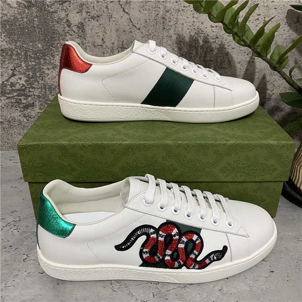 2022 mens womens bee snake tiger casual genuine leather shoes embroidery classic trainers python embroidered lover sneakers, Black
2022 mens womens bee snake tiger casual genuine leather shoes embroidery classic trainers python embroidered lover sneakers, Black