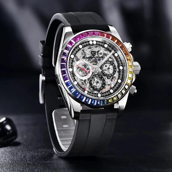 wristwatches pagani design fashion brand mechanical men's watch business stainless steel waterproof automatic wristwatch rainbow luxury, Slivery;brown
wristwatches pagani design fashion brand mechanical men's watch business stainless steel waterproof automatic wristwatch rainbow luxury, Slivery;brown