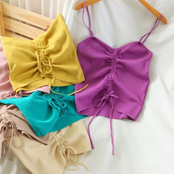 women's tanks & camis oumea women knitting cami ruched front drawstring camisole v neck spaghetti strap knit crop summer solid cute, White
women's tanks & camis oumea women knitting cami ruched front drawstring camisole v neck spaghetti strap knit crop summer solid cute, White