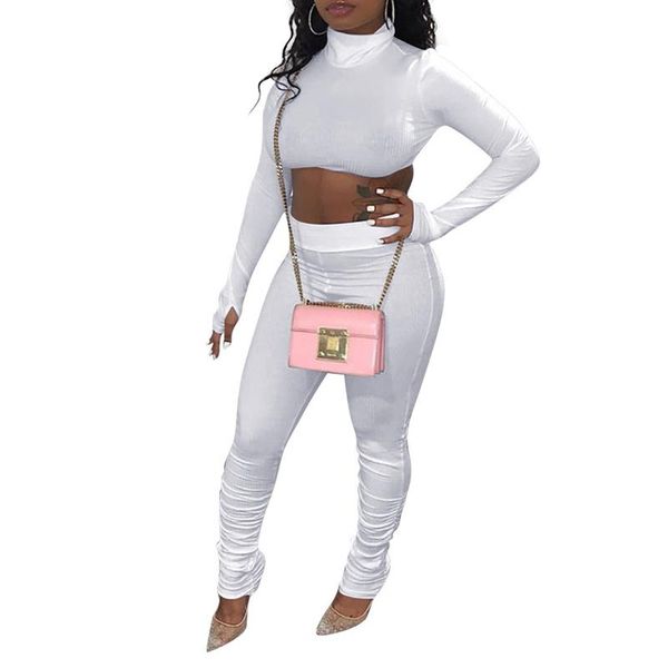 gym clothing 2-pcs women's sportswear long sleeve solid color high collar elastic crop with thumb hole tight-fitting pant outfit, White;black
gym clothing 2-pcs women's sportswear long sleeve solid color high collar elastic crop with thumb hole tight-fitting pant outfit, White;black