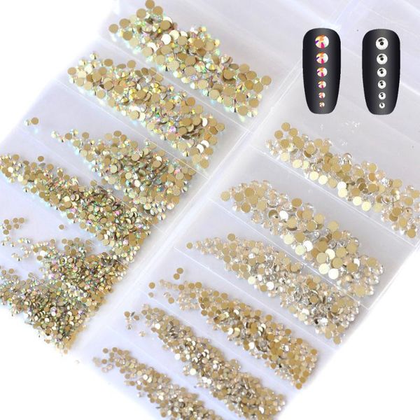 yanruo1728pcs crystal nail rhinestones mix size ss3-ss20 glitter non fix flatback manicure art decorations glass beads1, Silver;gold
yanruo1728pcs crystal nail rhinestones mix size ss3-ss20 glitter non fix flatback manicure art decorations glass beads1, Silver;gold