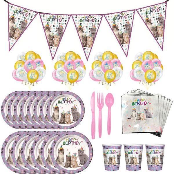disposable dinnerware four kitten party decoration tableware pet cat theme paper cup plate napkins pennant tablecloth kids birthday carnival
disposable dinnerware four kitten party decoration tableware pet cat theme paper cup plate napkins pennant tablecloth kids birthday carnival