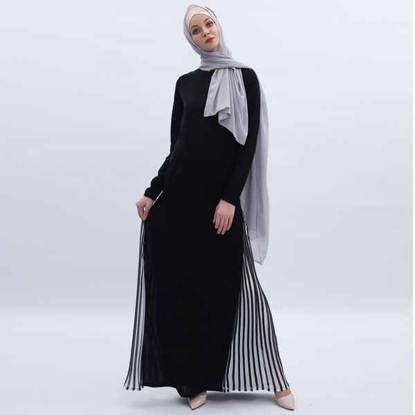 elegant muslim abaya dresses women chic stripe maxi hijab dress long sleeve kimono dubai arab islamic clothing, Red
elegant muslim abaya dresses women chic stripe maxi hijab dress long sleeve kimono dubai arab islamic clothing, Red