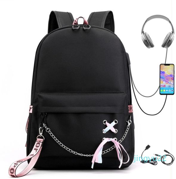 backpack bags anti-theft new korean female ribbon canvas chain solid color simple junior high school students college multi pochette
backpack bags anti-theft new korean female ribbon canvas chain solid color simple junior high school students college multi pochette