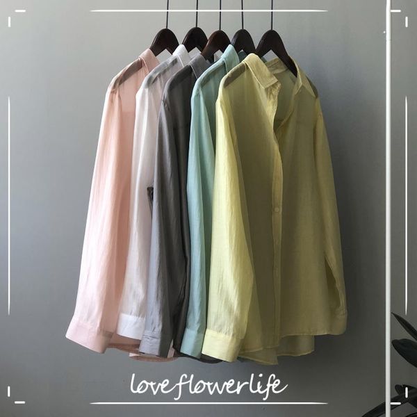 women's blouses & shirts cozok thin long sleeve shirt 2021 summer korean loose casual micro transparent sunscreen 3097, White
women's blouses & shirts cozok thin long sleeve shirt 2021 summer korean loose casual micro transparent sunscreen 3097, White