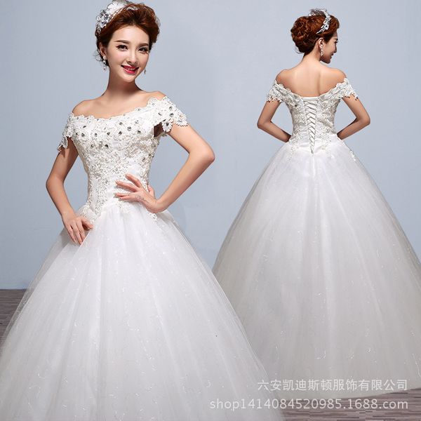 2021 princs one shoulder high-end korean version appears thin and neat with large wedding drs, White
2021 princs one shoulder high-end korean version appears thin and neat with large wedding drs, White