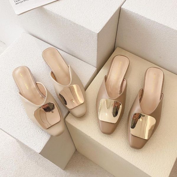 women mules shpes 2021 summer fashion confortable mid heel shoes slip on vintage slippers, Black
women mules shpes 2021 summer fashion confortable mid heel shoes slip on vintage slippers, Black
