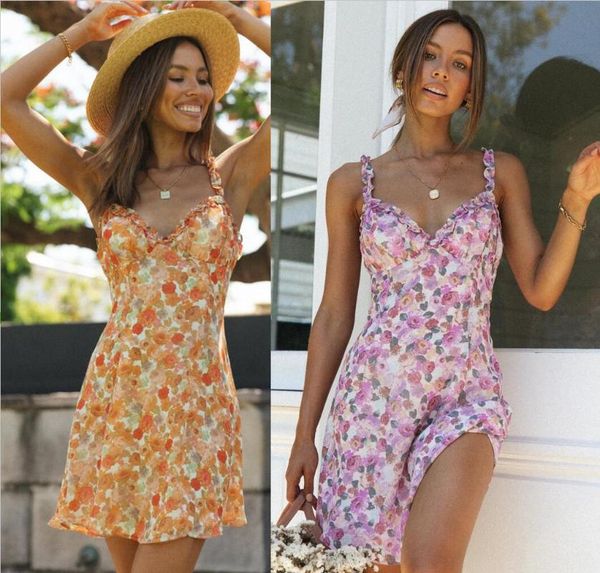 casual dresses suspender dress european and american 2021 summer fashion small flower v-neck chiffon print ss484, Black;gray
casual dresses suspender dress european and american 2021 summer fashion small flower v-neck chiffon print ss484, Black;gray