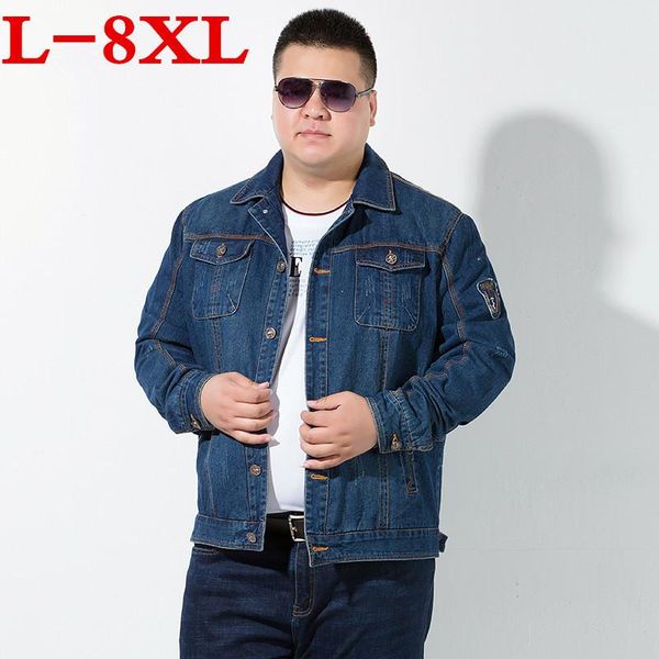 men's jackets plus size 8xl 7xl spring & autumn denim jacket men turn-down collar fashion slim outerwear jaquetas masculino jeans, Black;brown
men's jackets plus size 8xl 7xl spring & autumn denim jacket men turn-down collar fashion slim outerwear jaquetas masculino jeans, Black;brown