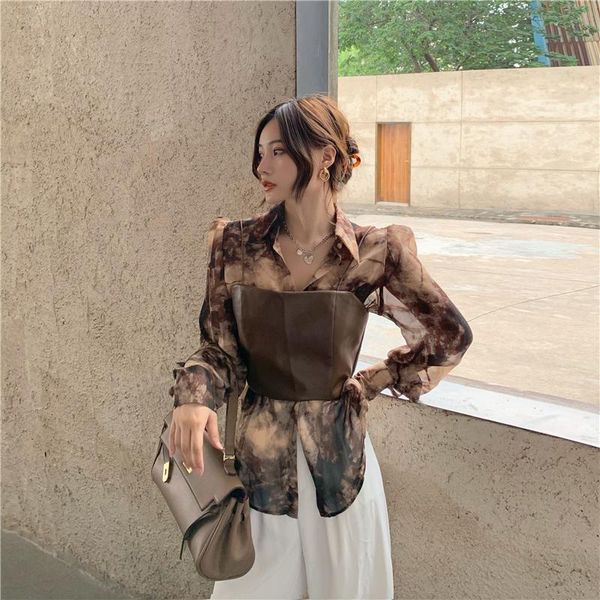 women's blouses & shirts accessories set blouse shirt women korean style vintage chiffon casual blusas mujer de moda clothes bw50xf, White
women's blouses & shirts accessories set blouse shirt women korean style vintage chiffon casual blusas mujer de moda clothes bw50xf, White