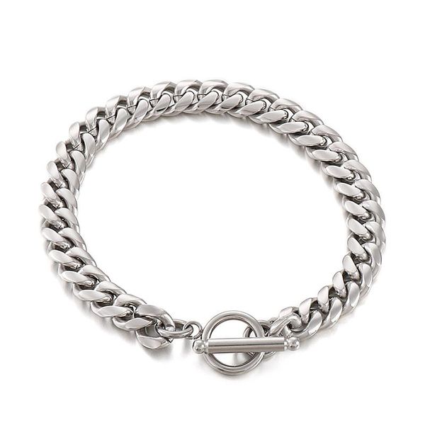 charm bracelets simple design shiny for men gold silver color cuban chain stainless steel hiphop boy bracelet pulsera jewellery 2021, Golden;silver 
charm bracelets simple design shiny for men gold silver color cuban chain stainless steel hiphop boy bracelet pulsera jewellery 2021, Golden;silver