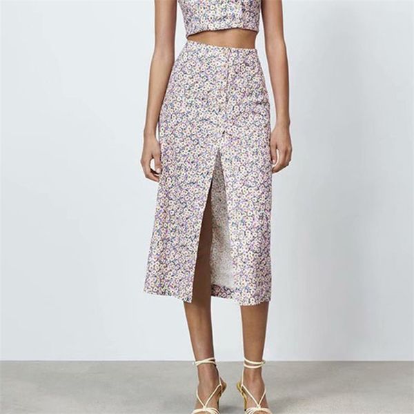 women summer print casual skirts za high waist floral split fork female elegant straight skirt clothes 210513, Black
women summer print casual skirts za high waist floral split fork female elegant straight skirt clothes 210513, Black
