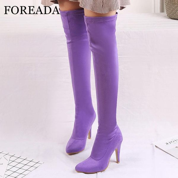 boots foreada pointed toe over-the-knee women extreme high heel long stiletto slim stretch shoes female winter 33-46, Black
boots foreada pointed toe over-the-knee women extreme high heel long stiletto slim stretch shoes female winter 33-46, Black