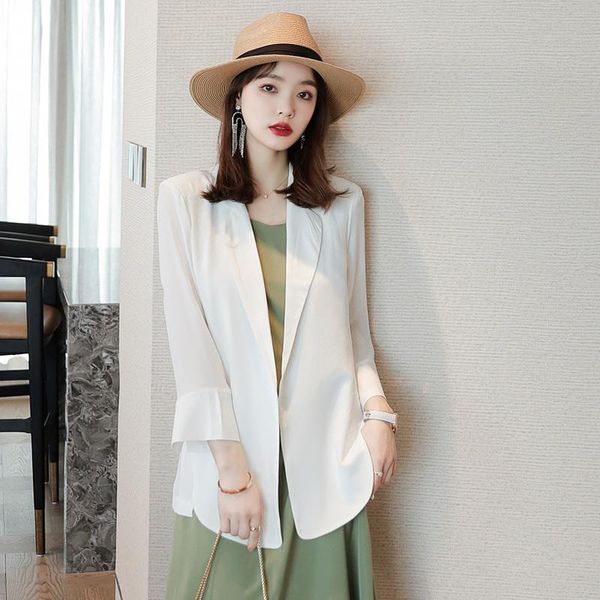 women's suits & blazers elegant white summer spring jackets coat for women ol styles business work wear professional outwear blaser cl, White;black
women's suits & blazers elegant white summer spring jackets coat for women ol styles business work wear professional outwear blaser cl, White;black