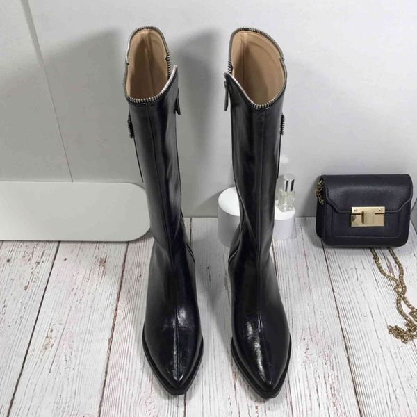 boots autumn and winter shoes up to the knee boots pointed toe-to-toe martin zipper pocket womanly 1534 1534, Black
boots autumn and winter shoes up to the knee boots pointed toe-to-toe martin zipper pocket womanly 1534 1534, Black