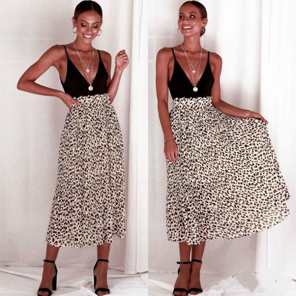 skirts 2021 vintage leopard print long women summer skirt fashion high waist chiffon beach, Black
skirts 2021 vintage leopard print long women summer skirt fashion high waist chiffon beach, Black