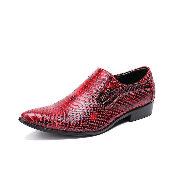 dress shoes summer fashion men's casual personality pointed toe classic retro leather crocodile pattern red, Black
dress shoes summer fashion men's casual personality pointed toe classic retro leather crocodile pattern red, Black