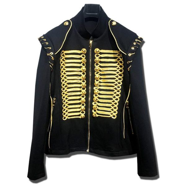 men's suits & blazers gold thread blazer slim fit jacket singer coat personality stage suit men party performers casual drama costume, White;black
men's suits & blazers gold thread blazer slim fit jacket singer coat personality stage suit men party performers casual drama costume, White;black