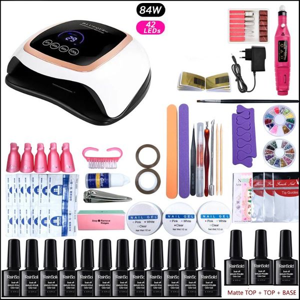 nail art kits manicure set with 84w led lamp 12 color uv gel polish electric drill soak off kit tools
nail art kits manicure set with 84w led lamp 12 color uv gel polish electric drill soak off kit tools
