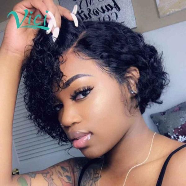 curly bob lace front wig pixie cut human hair wigs short frontal virgin 13x6 deep part1, Black;brown
curly bob lace front wig pixie cut human hair wigs short frontal virgin 13x6 deep part1, Black;brown