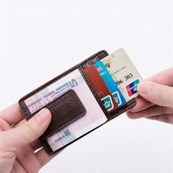 card holders fashion lichee pattern bank package coin bag holder pu leather wallets with magnet clip cover, Brown;gray
card holders fashion lichee pattern bank package coin bag holder pu leather wallets with magnet clip cover, Brown;gray