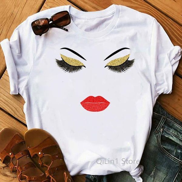 nail polish lipstick eye men shadow and women printed make up vogue tee femme summer female, White;black
nail polish lipstick eye men shadow and women printed make up vogue tee femme summer female, White;black