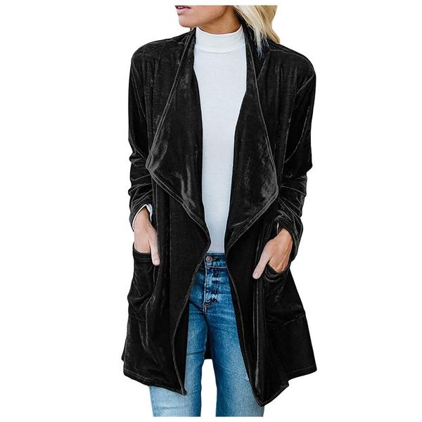 women's jackets winter jacket fashion autumn and cardigan gold velvet mid-length windbreaker manteau femme hiver, Black;brown
women's jackets winter jacket fashion autumn and cardigan gold velvet mid-length windbreaker manteau femme hiver, Black;brown