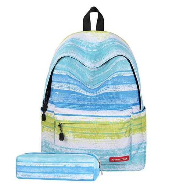 backpack fashion women girls canvas travel school bag rucksack with pen stripe design (green)
backpack fashion women girls canvas travel school bag rucksack with pen stripe design (green)