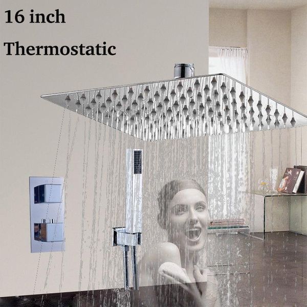 ceiling mounted 16''thermostatic rainfall shower faucet chrome hand spray mixer tap 2 way valve sprayer bathroom sets
ceiling mounted 16''thermostatic rainfall shower faucet chrome hand spray mixer tap 2 way valve sprayer bathroom sets