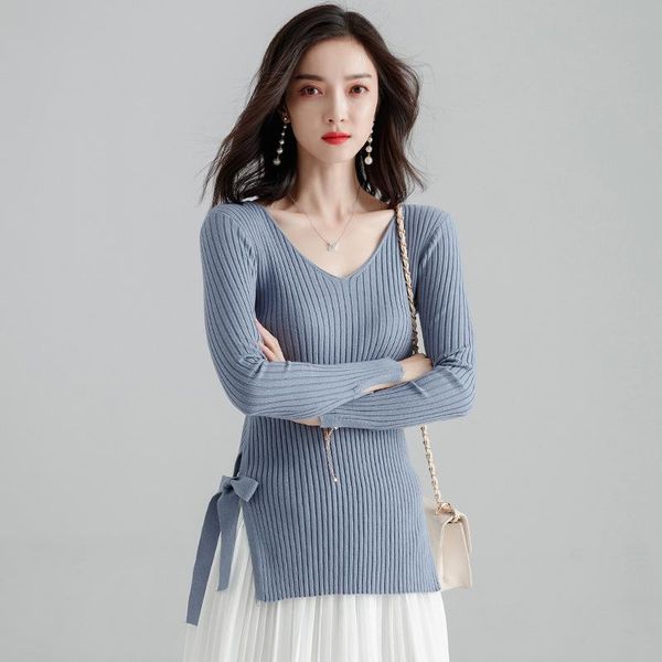 women's sweaters autumn winter 2021 office lady knitted v neck slim sweater fashion 3 solid color long sleeve women basic pullover, White;black
women's sweaters autumn winter 2021 office lady knitted v neck slim sweater fashion 3 solid color long sleeve women basic pullover, White;black