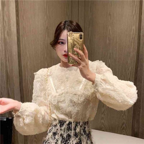 arrival autumn korea fashion women puff sleeve lace shirts all-matched sweet cute hairy blouse female blusas s518 210512, White
arrival autumn korea fashion women puff sleeve lace shirts all-matched sweet cute hairy blouse female blusas s518 210512, White