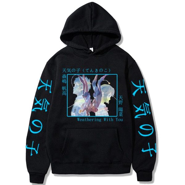 men's hoodies & sweatshirts anime weathering with you men women sportswear loog sleeve harajuku amano hina personality hoodie sweatshir, Black
men's hoodies & sweatshirts anime weathering with you men women sportswear loog sleeve harajuku amano hina personality hoodie sweatshir, Black