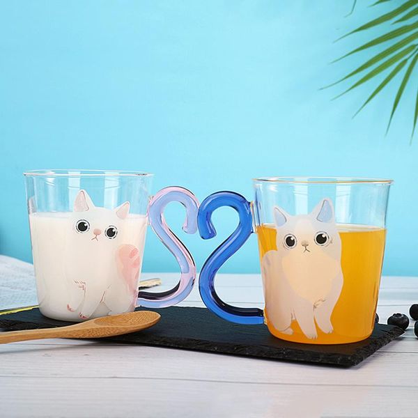 mugs 350ml cute cat glass juice coffee cup creative milk tea cafe mug kitten tail handle pattern valentine's day lover gift
mugs 350ml cute cat glass juice coffee cup creative milk tea cafe mug kitten tail handle pattern valentine's day lover gift