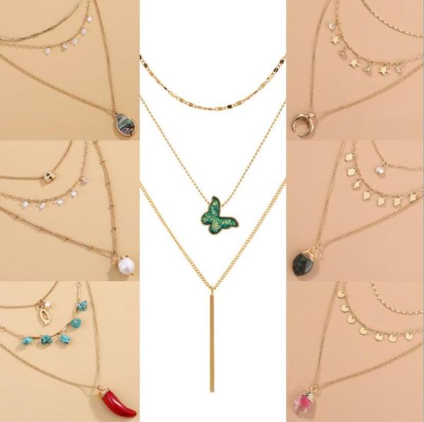 pendant necklaces 2021 female necklace fashion multilayered metal collarbone chain for women, Silver
pendant necklaces 2021 female necklace fashion multilayered metal collarbone chain for women, Silver