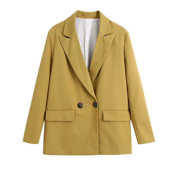 women's suits & blazers solid elegant fashion blazer coat office lady 2021 double breasted pockets jackets female straight vintage gir, White;black
women's suits & blazers solid elegant fashion blazer coat office lady 2021 double breasted pockets jackets female straight vintage gir, White;black