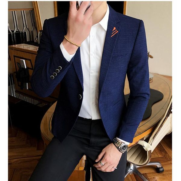 men's suits & blazers 2021 casual suit trendy fashion youth spring autumn skinny type handsome 2 pieces, White;black
men's suits & blazers 2021 casual suit trendy fashion youth spring autumn skinny type handsome 2 pieces, White;black