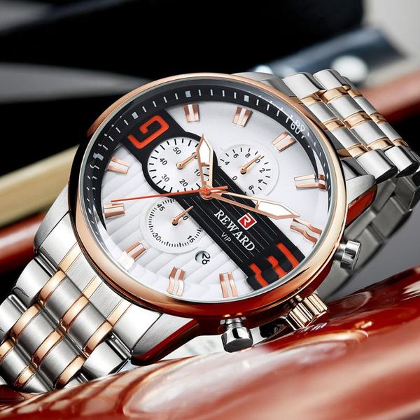 wristwatches chronograph watches men waterproof full stainless steel military wristwatch date clock relogio masculino 2021, Slivery;brown
wristwatches chronograph watches men waterproof full stainless steel military wristwatch date clock relogio masculino 2021, Slivery;brown